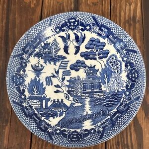 Blue and White Decorative Plate
